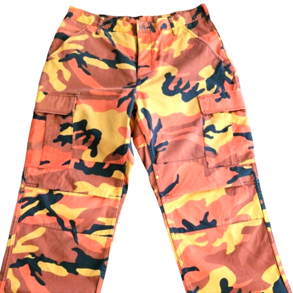 Orange Camouflage pants - Picture 3 of 16